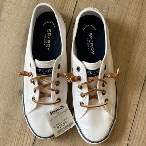 Sperry canvas slip on sneakers